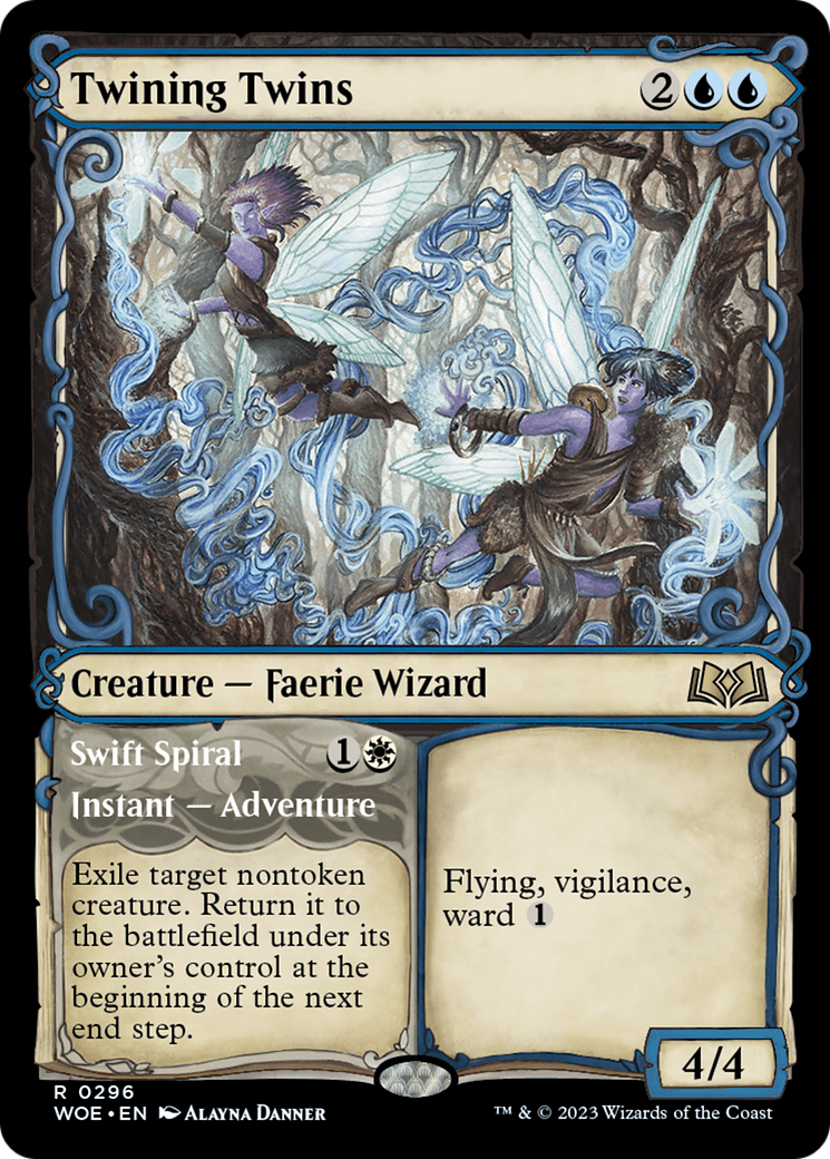 Twining Twins // Swift Spiral (Showcase) [Wilds of Eldraine] | Good Games Morley