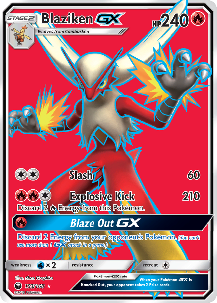 Blaziken GX (153/168) [Sun & Moon: Celestial Storm] | Good Games Morley