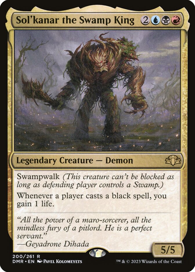 Solkanar the Swamp King 200 (Dominaria Remastered)  | Good Games Morley