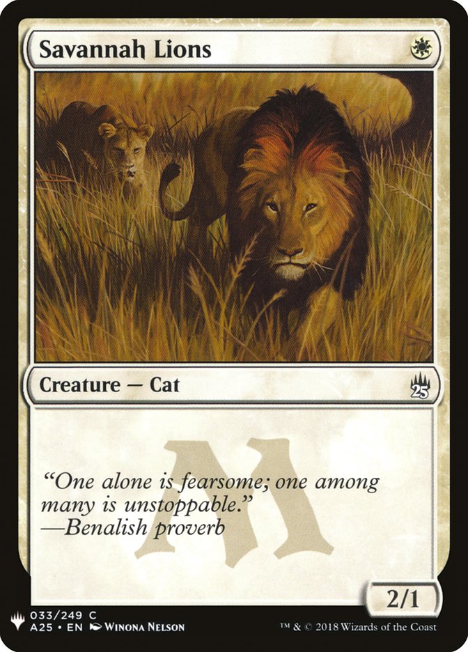 Savannah Lions [Mystery Booster] | Good Games Morley