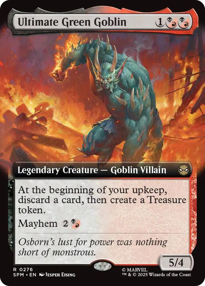 Ultimate Green Goblin  276/198 (Marvel's Spider-Man)  - Extended Art Foil | Good Games Morley