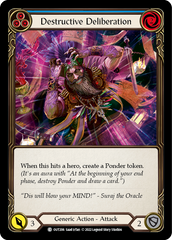 Destructive Deliberation (Blue) [OUT206] (Outsiders)  Rainbow Foil | Good Games Morley