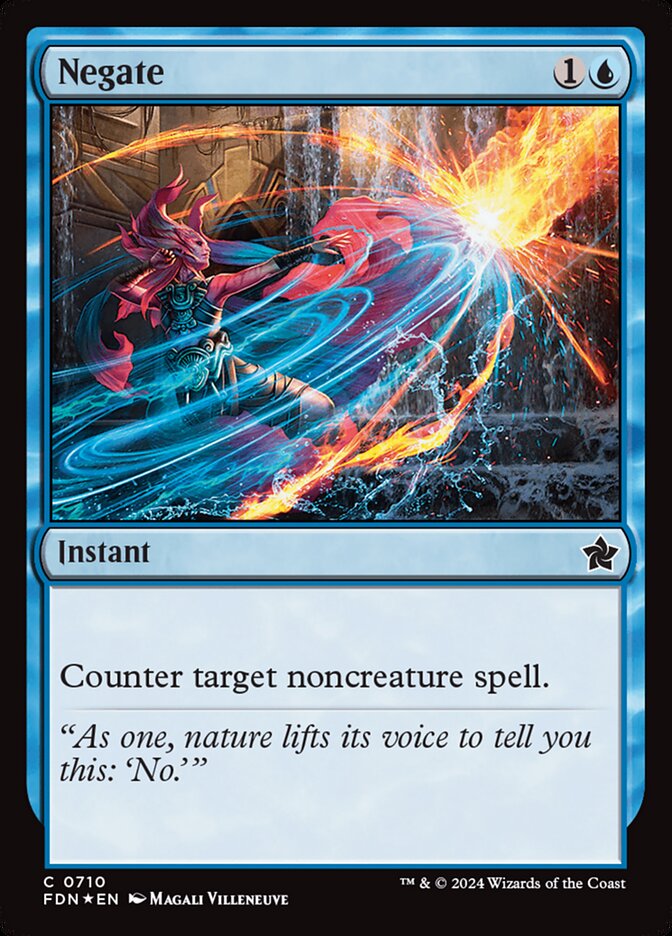 Negate 710/291 (Foundations)  - Foil | Good Games Morley