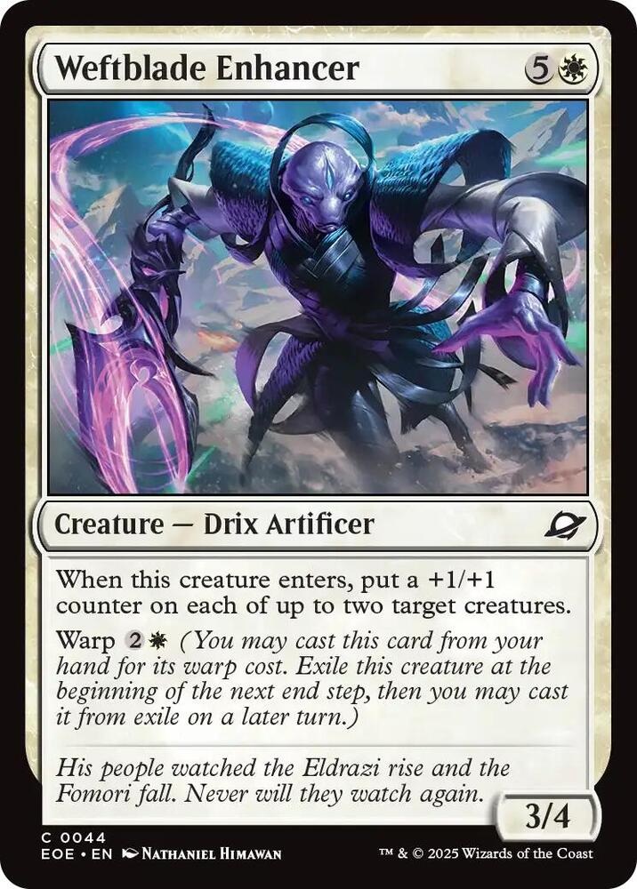 Weftblade Enhancer 44 (Edge of Eternities)  - Foil | Good Games Morley