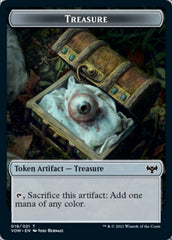 Blood // Treasure Double-Sided Token [Innistrad: Crimson Vow Tokens] | Good Games Morley