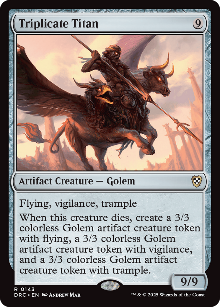 Triplicate Titan [Aetherdrift Commander] | Good Games Morley
