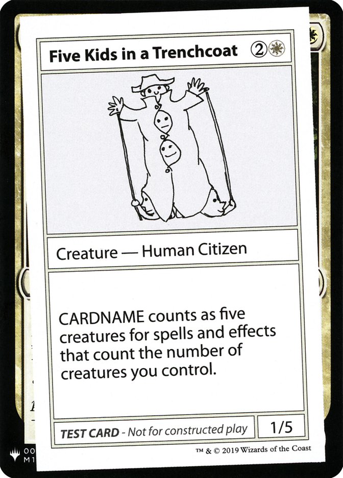 Five Kids in a Trenchcoat [Mystery Booster Playtest Cards] | Good Games Morley