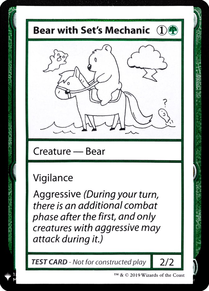 Bear with Set's Mechanic [Mystery Booster Playtest Cards] | Good Games Morley