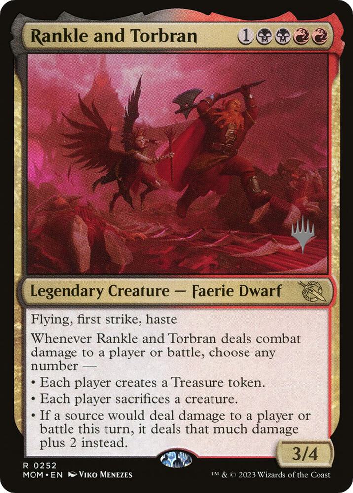 Rankle and Torbran 252p/162 (Promo Pack: March of the Machine)  - Foil | Good Games Morley