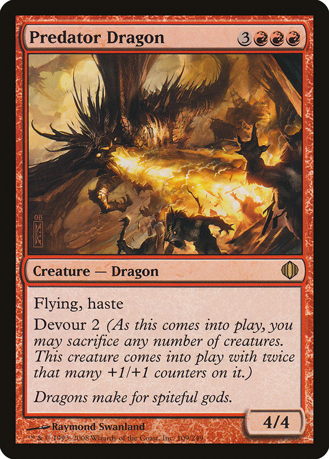 Predator Dragon 109/249 (Shards of Alara)  - Foil | Good Games Morley