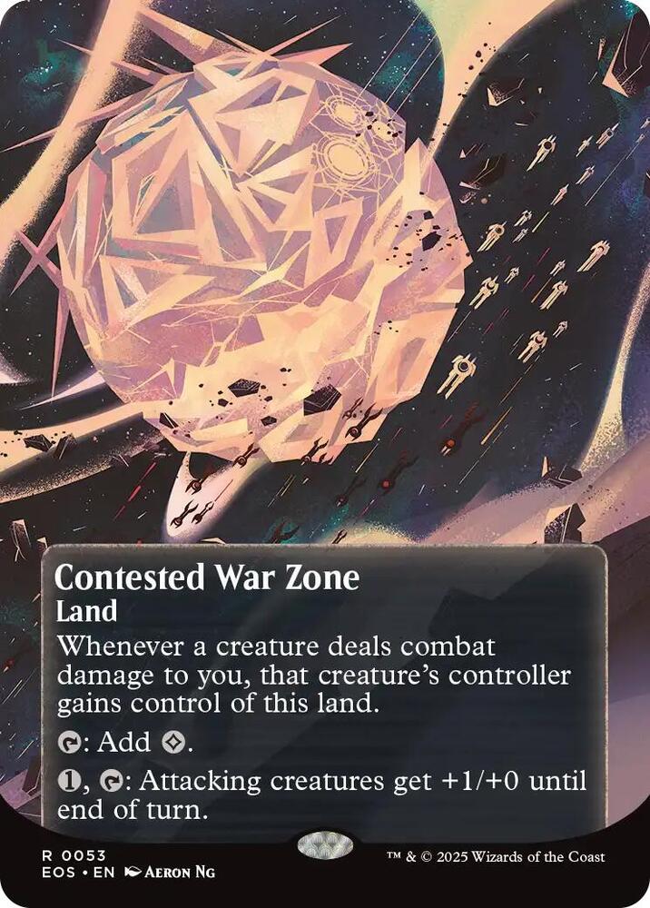 Contested War Zone  53/45 (Edge of Eternities: Stellar Sights)  - Borderless Foil | Good Games Morley