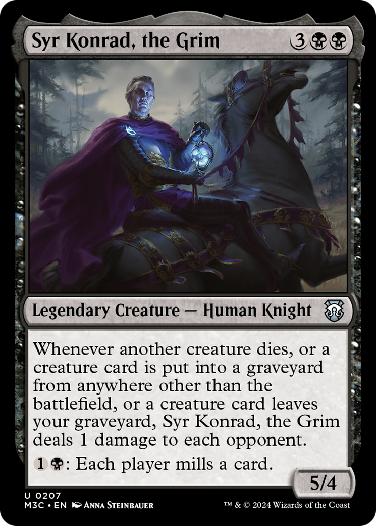 Syr Konrad, the Grim (Ripple Foil) [Modern Horizons 3 Commander] | Good Games Morley