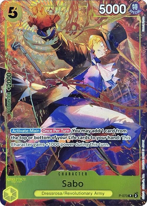 Sabo (PCC Vol.3) P-073 (One Piece Promotion Cards)  - Alternate Art Foil | Good Games Morley