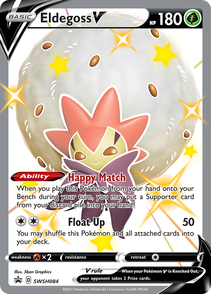 Eldegoss V (SWSH084) (Jumbo Card) [Sword & Shield: Black Star Promos] | Good Games Morley