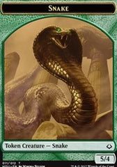 Snake // Warrior Double-Sided Token [Hour of Devastation Tokens] | Good Games Morley