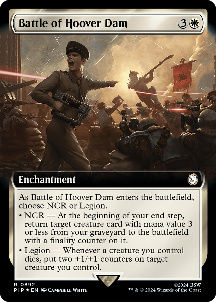 Battle of Hoover Dam (Extended Art) (Surge Foil) [Fallout] | Good Games Morley