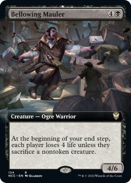 Bellowing Mauler Extended Art 134 (Commander: Streets of New Capenna)  | Good Games Morley