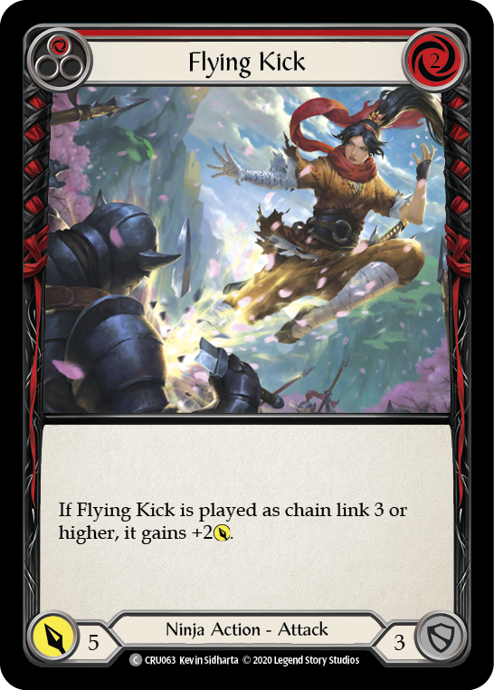 Flying Kick (Red) [CRU063] (Crucible of War)  1st Edition Normal | Good Games Morley