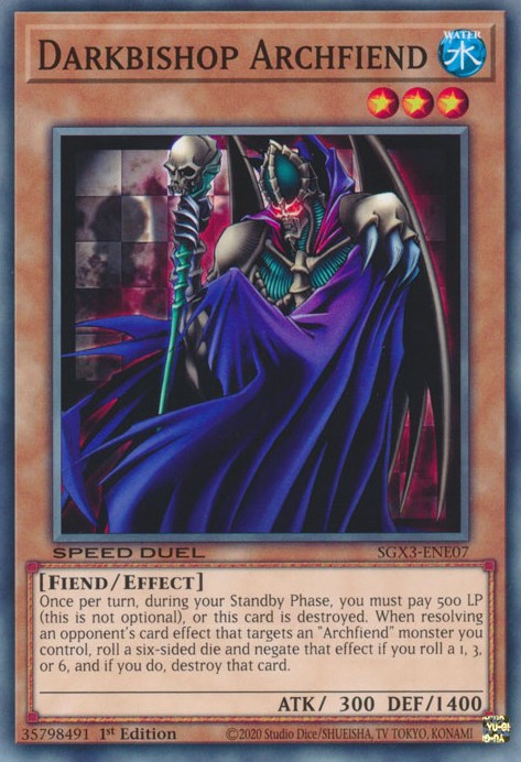 Darkbishop Archfiend [SGX3-ENE07] Common | Good Games Morley