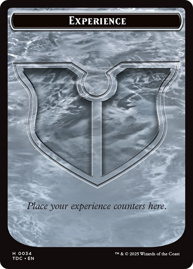 Experience // Treasure Double-Sided Token [Tarkir: Dragonstorm Commander Tokens] | Good Games Morley