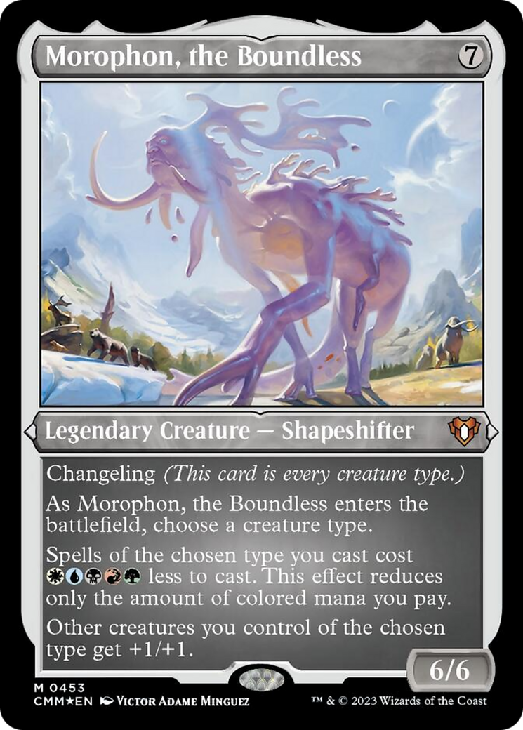 Morophon, the Boundless (Foil Etched) [Commander Masters] | Good Games Morley