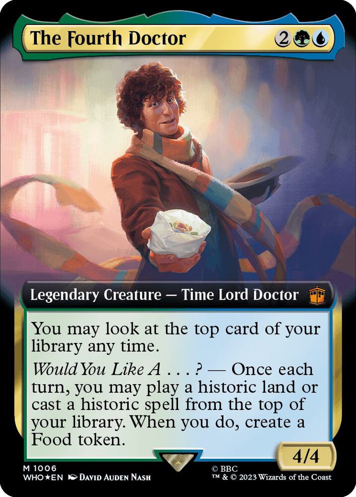 The Fourth Doctor 1006/331 (Universes Beyond: Doctor Who)  - Extended Art Surge Foil | Good Games Morley