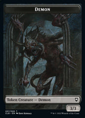 Treasure // Demon Double-Sided Token [Commander Legends: Battle for Baldur's Gate Tokens] | Good Games Morley