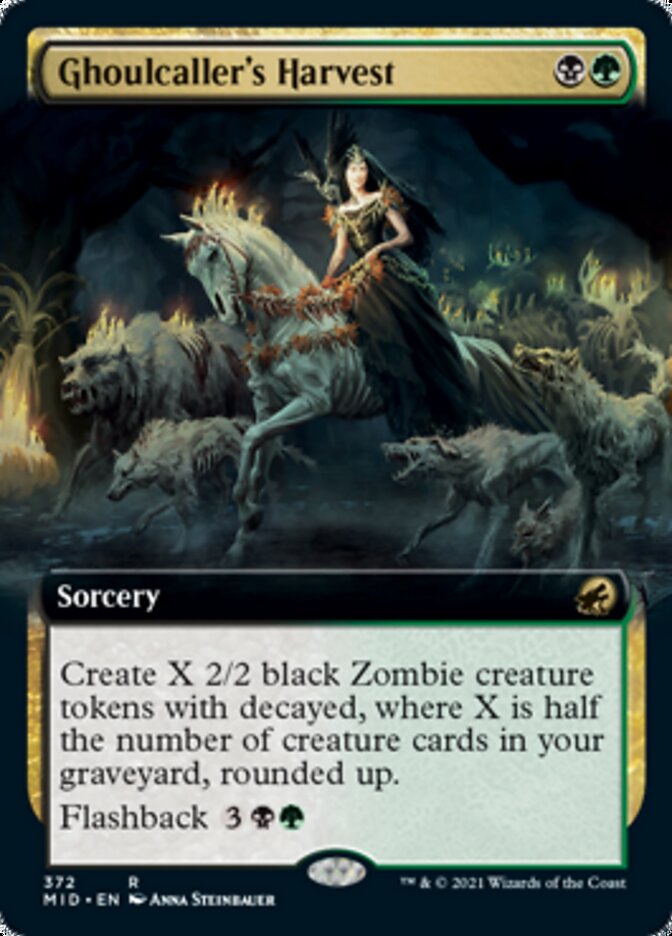 Ghoulcaller's Harvest (Extended Art) [Innistrad: Midnight Hunt] | Good Games Morley