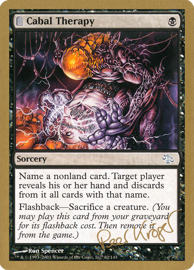 Cabal Therapy (Peer Kroger) [World Championship Decks 2003] | Good Games Morley