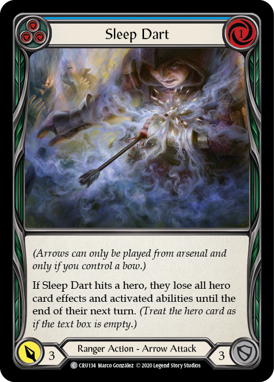 Sleep Dart (Blue) [CRU134] (Crucible of War)  1st Edition Normal | Good Games Morley