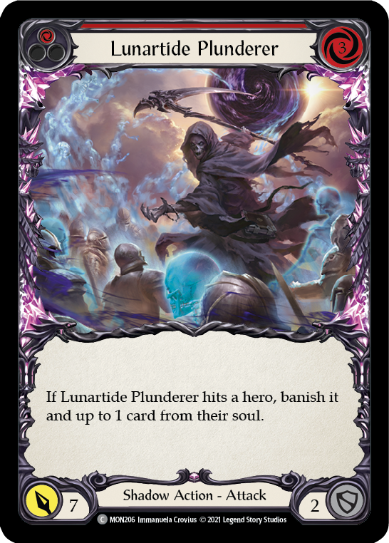 Lunartide Plunderer (Red) [MON206-RF] (Monarch)  1st Edition Rainbow Foil | Good Games Morley