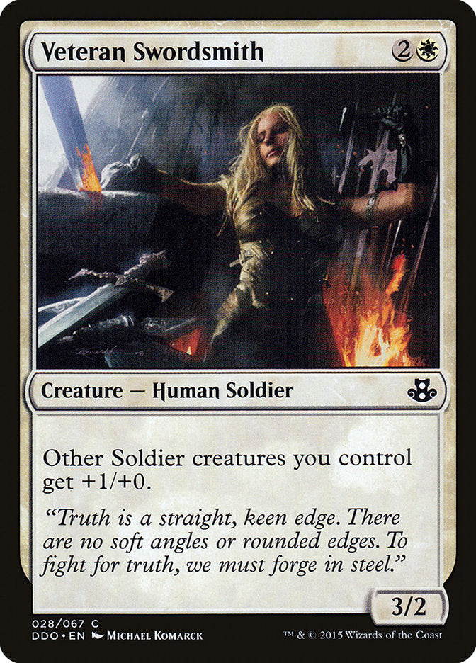 Veteran Swordsmith [Duel Decks: Elspeth vs. Kiora] | Good Games Morley