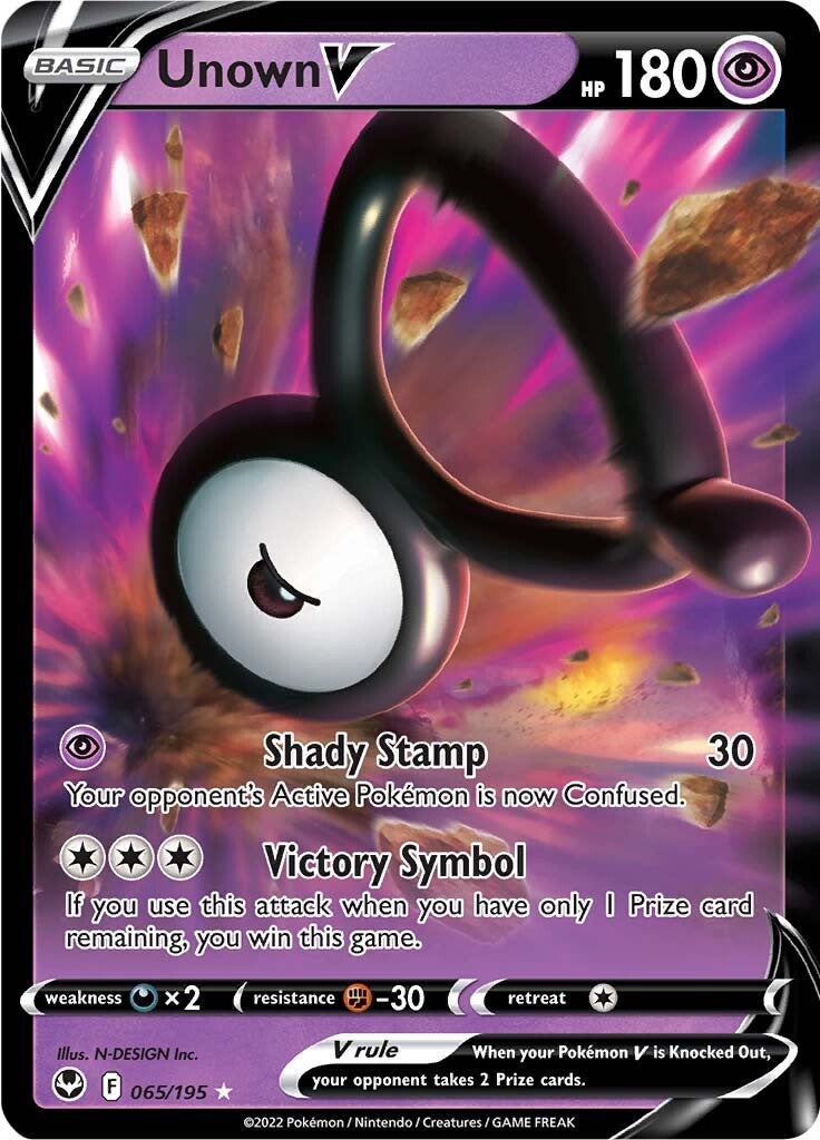 Unown V (065/195) [Sword & Shield: Silver Tempest] | Good Games Morley