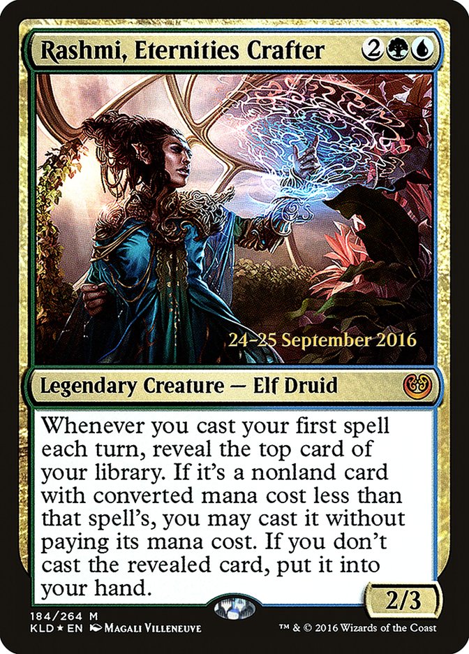 Rashmi, Eternities Crafter [Kaladesh Prerelease Promos] | Good Games Morley