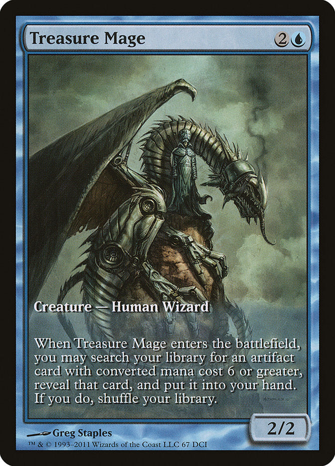 Treasure Mage (Extended Art) [Mirrodin Besieged Promos] | Good Games Morley