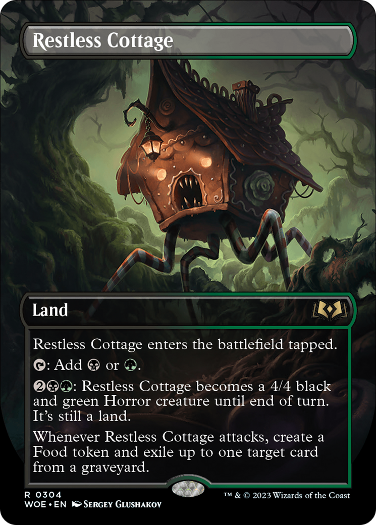 Restless Cottage (Borderless Alternate Art) [Wilds of Eldraine] | Good Games Morley