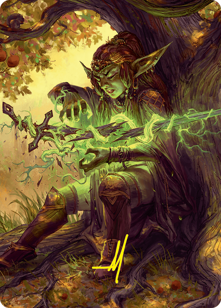 Reclamation Sage Art Card (45/54) (Gold-Stamped Signature) [Foundations Art Series] | Good Games Morley
