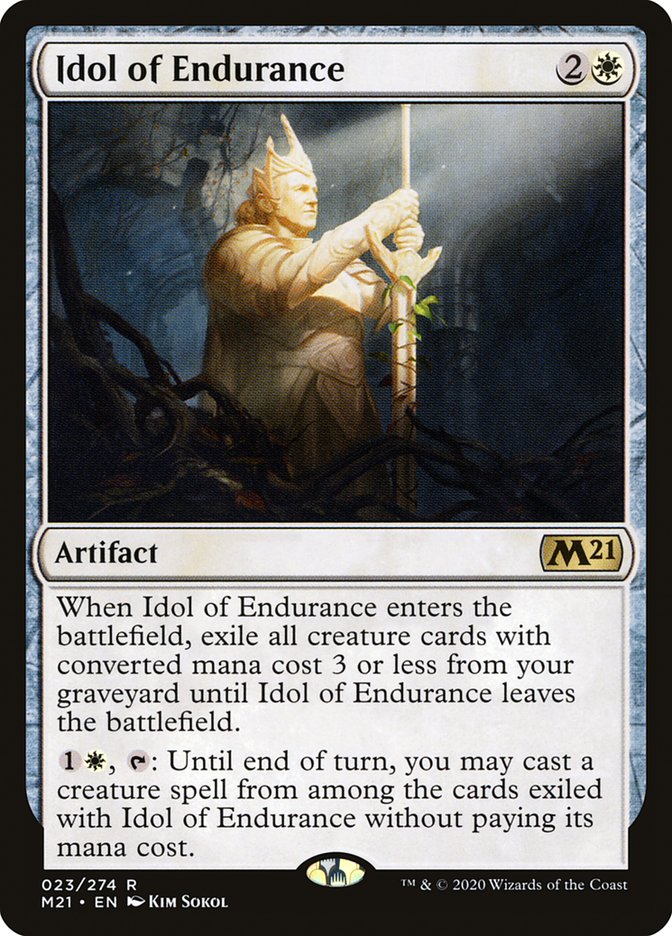 Idol of Endurance 23 (Core Set 2021)  - Foil | Good Games Morley