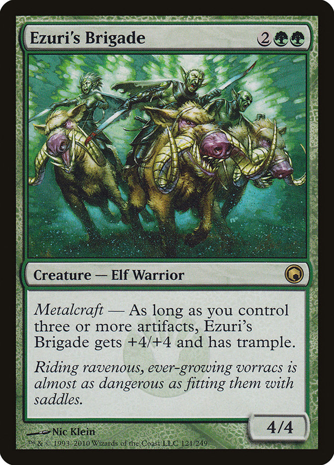 Ezuri's Brigade 121/249 (Scars of Mirrodin)  - Foil | Good Games Morley