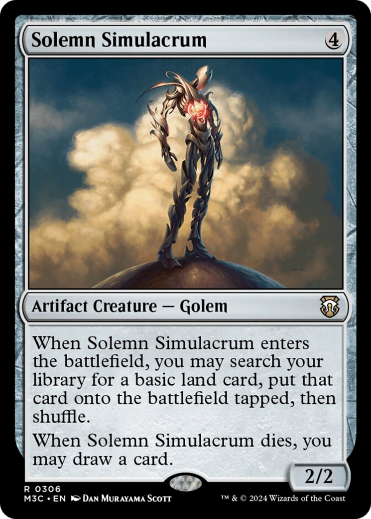 Solemn Simulacrum (Ripple Foil) [Modern Horizons 3 Commander] | Good Games Morley