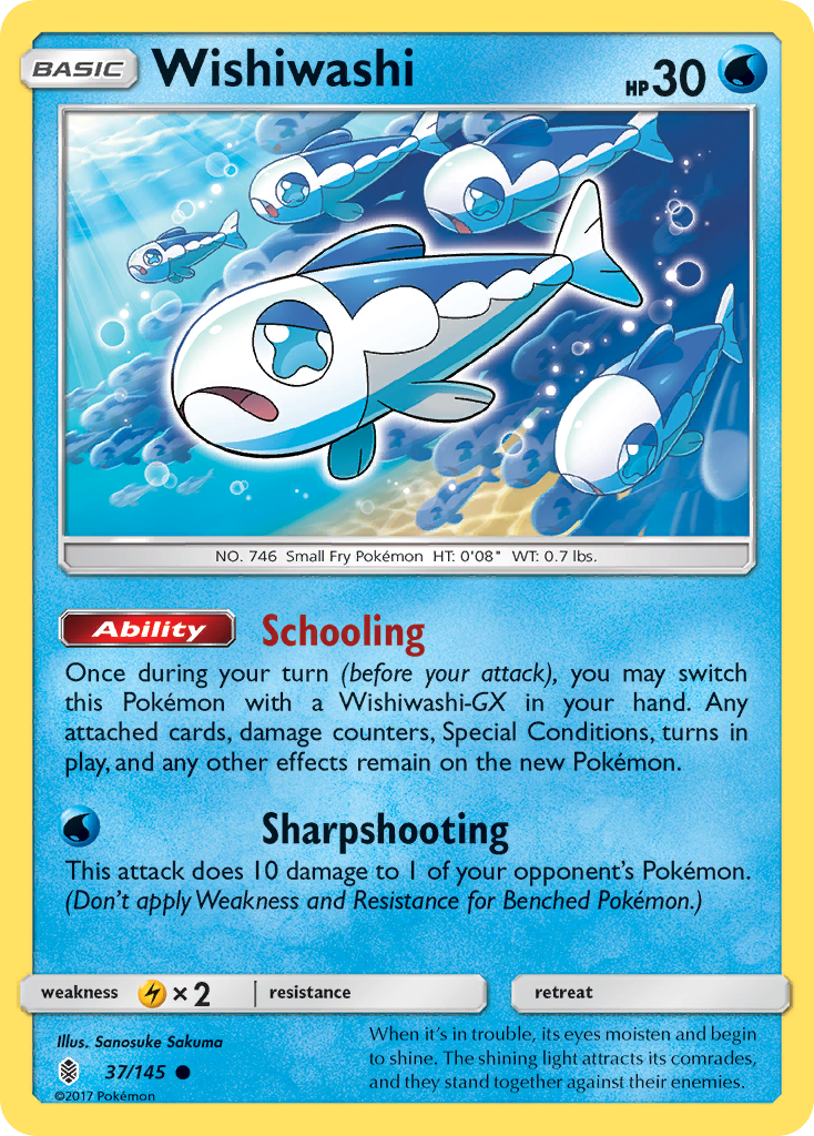 Wishiwashi (37/145) [Sun & Moon: Guardians Rising] | Good Games Morley