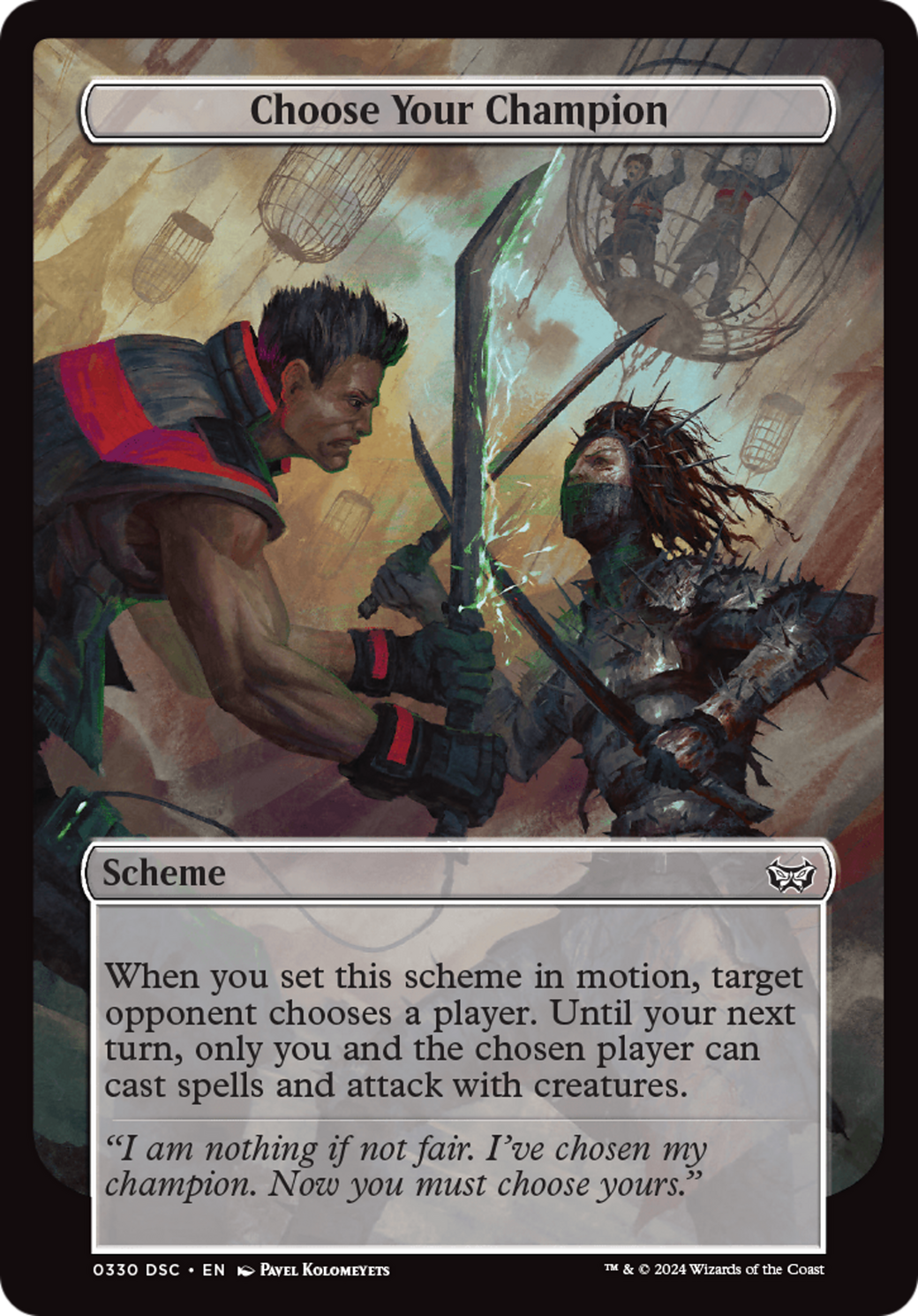 Choose Your Champion (Full Art) [Duskmourn: Archenemy] | Good Games Morley