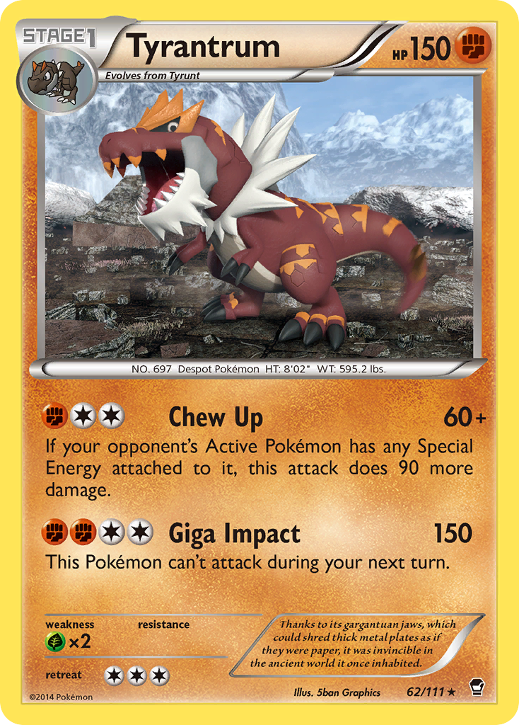 Tyrantrum (62/111) [XY: Furious Fists] | Good Games Morley