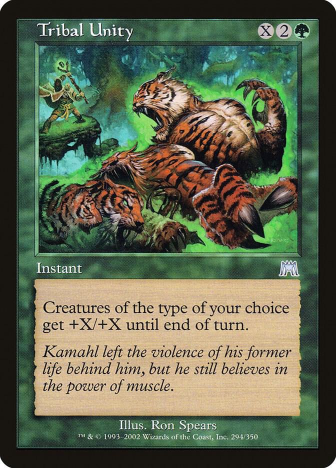 Tribal Unity 294/350 (Onslaught)  - Foil | Good Games Morley