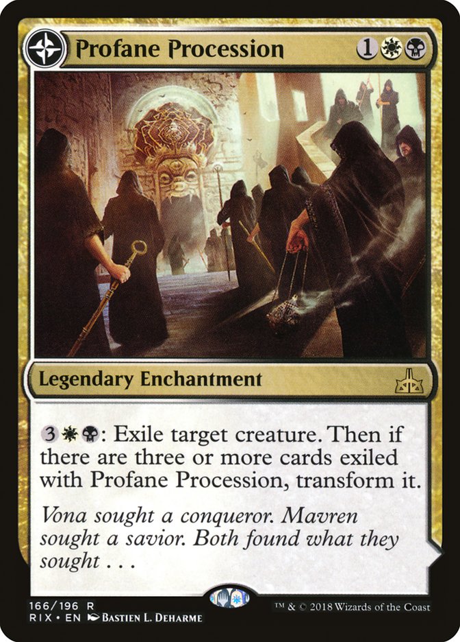 Profane Procession // Tomb of the Dusk Rose 166/196 (Rivals of Ixalan)  | Good Games Morley
