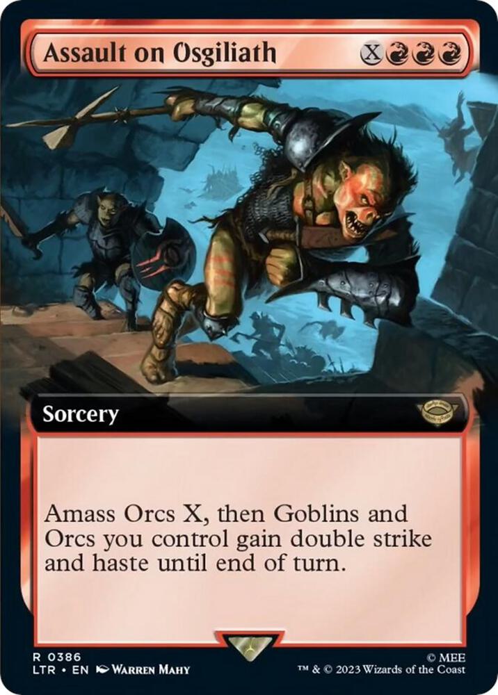 Assault on Osgiliath 386/281 (Universes Beyond: The Lord of the Rings: Tales of Middle-earth)  - Extended Art | Good Games Morley