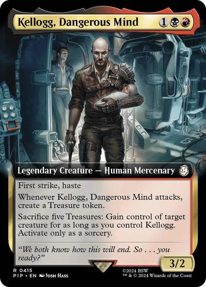 Kellogg, Dangerous Mind 415/326 (Universes Beyond: Fallout)  - Extended Art | Good Games Morley