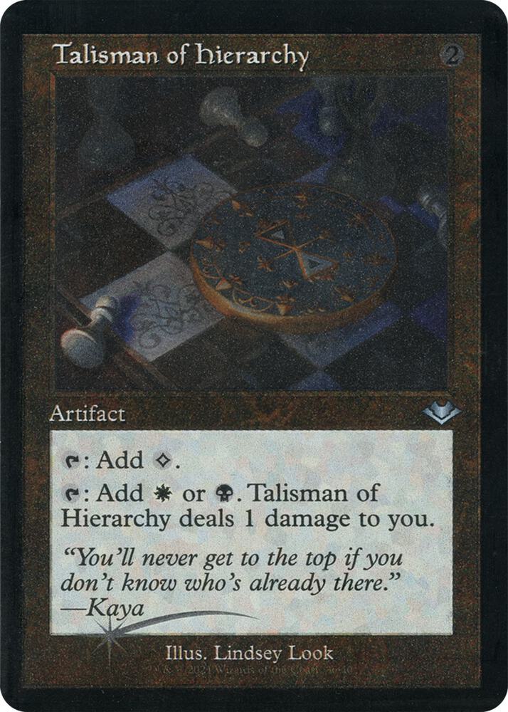 Talisman of Hierarchy 36 (Modern Horizons)  - Retro Etched Foil | Good Games Morley