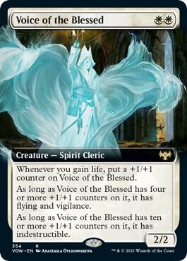 Voice of the Blessed Extended Art 354 (Innistrad: Crimson Vow)  - Foil | Good Games Morley