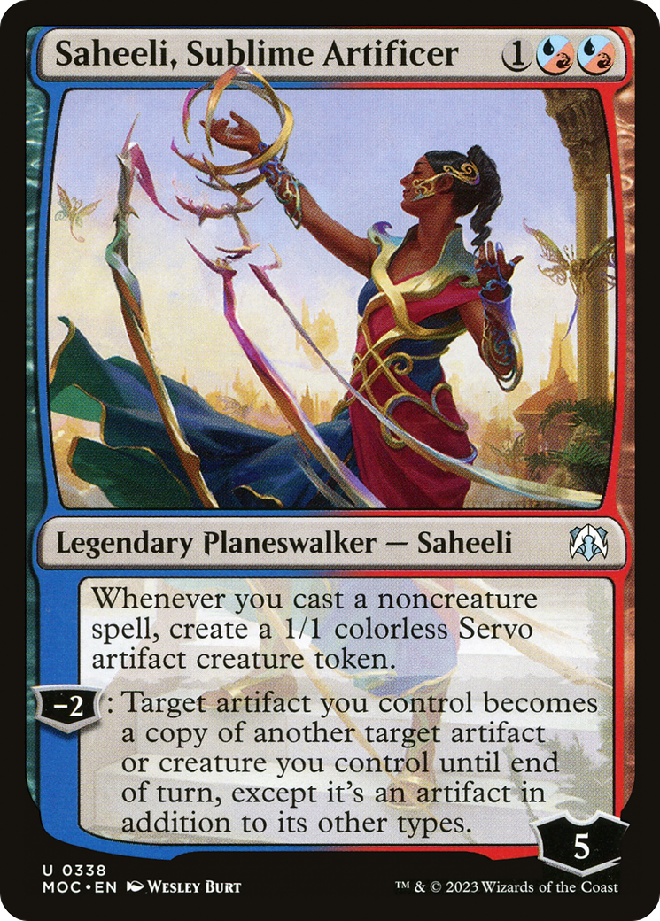 Saheeli, Sublime Artificer [March of the Machine Commander] | Good Games Morley